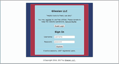 Desktop Screenshot of gliesians.com